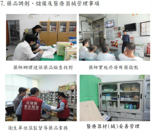 藥品調劑、儲備及醫療器械管理事項