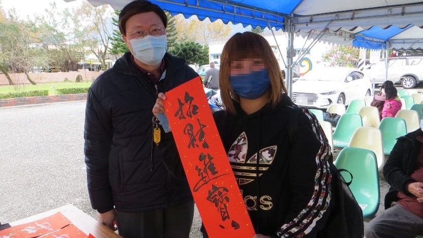 1.副典獄長江志成現場慰問關懷。