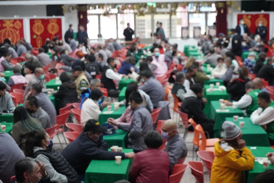 會場溫馨感人，充滿春節氣息