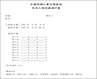 擬定個別處遇計畫